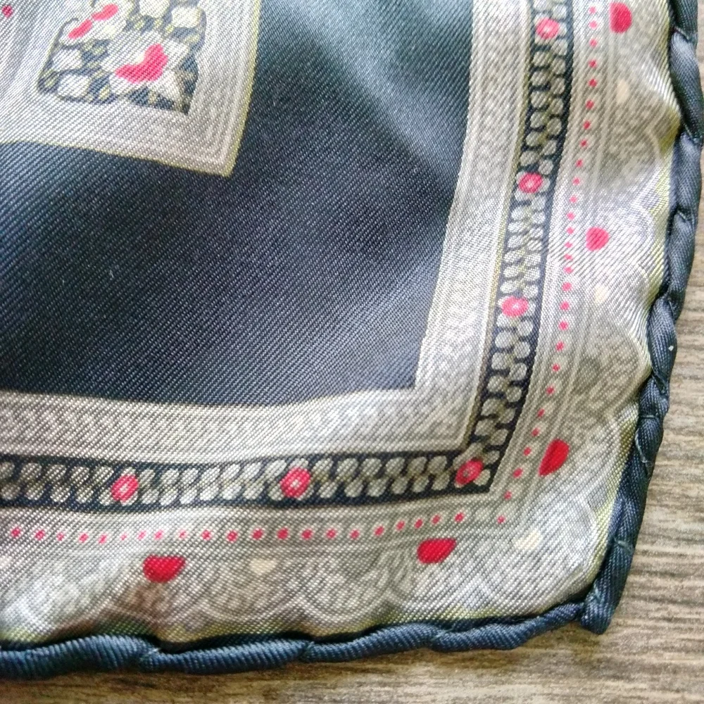 All Silk by Ashear Made in Italy Hand Rolled Paisley Print 18